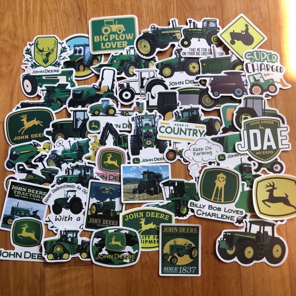 John Deere stickers 50 count